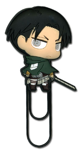 Attack On Titan - Sd Levi Pvc Paper Clip, an officially licensed product in our Attack On Titan Costumes & Accessories department.