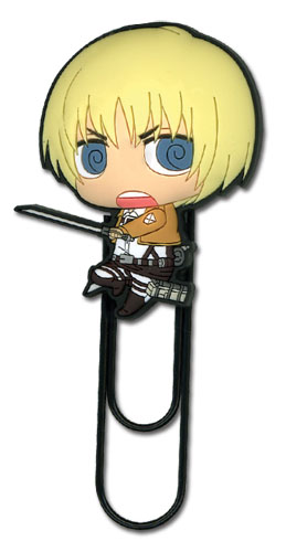 Attack On Titan - Sd Armin Pvc Paper Clip, an officially licensed product in our Attack On Titan Costumes & Accessories department.