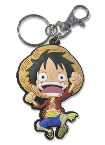 One Piece - Luffy Pvc Keychain 2.5'', an officially licensed product in our One Piece Key Chains department.