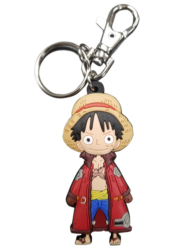 One Piece - Luffy Pvc Keychain, an officially licensed product in our One Piece Key Chains department.