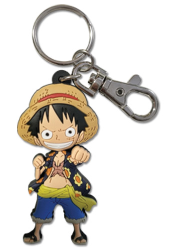 One Piece - Luffy Pvc Keychain, an officially licensed product in our One Piece Key Chains department.