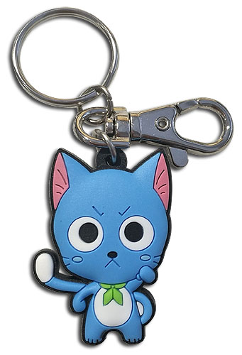 Fairy Tail - S8 Sd Happy Pvc Keychain, an officially licensed product in our Fairy Tail Key Chains department.