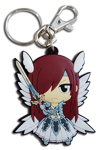 Fairy Tail - S8 Sd Erza Pvc Keychain, an officially licensed product in our Fairy Tail Key Chains department.