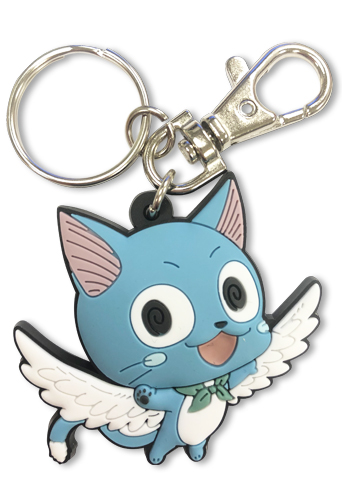 Fairy Tail - S7 Sd Happy Pvc Keychain, an officially licensed product in our Fairy Tail Key Chains department.