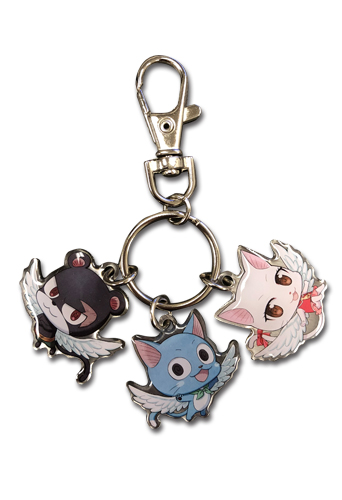 Fairy Tail - Sd Group 03 Metal Keychain, an officially licensed product in our Fairy Tail Key Chains department.