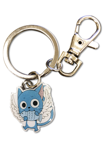 Fairy Tail - Sd Happy Set 2 Metal Keychain, an officially licensed product in our Fairy Tail Key Chains department.