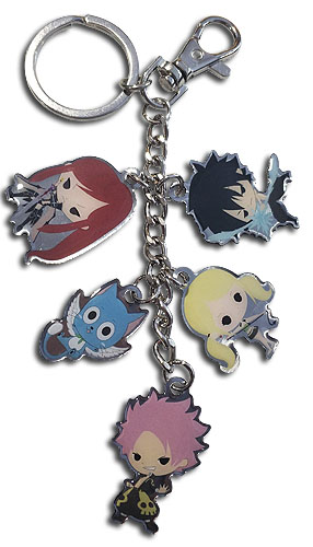 Fairy Tail - S8 Sd 5 Charm Metal Keychain, an officially licensed product in our Fairy Tail Key Chains department.
