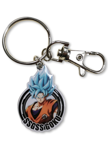 Dragon Ball Fighterz - Goku Blue Metal Keychain, an officially licensed product in our Dragon Ball Fighter Z Key Chains department.
