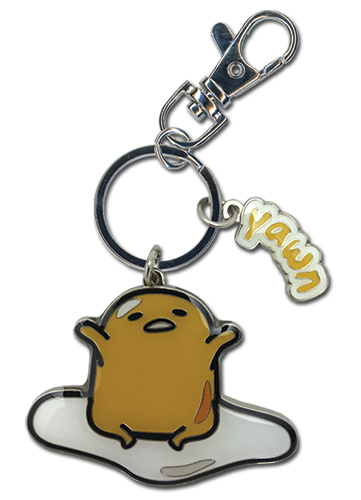 Gudetama - Yawn Enamel Metal Keychain, an officially licensed product in our Gudetama Key Chains department.