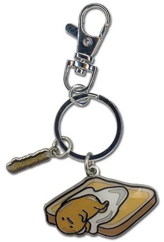 Gudetama - Whatever Enamel Metal Keychain, an officially licensed product in our Gudetama Key Chains department.