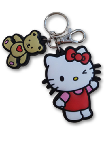 Hello Kitty - Hello Kitty Pvc Keychain, an officially licensed product in our Hello Kitty Key Chains department.