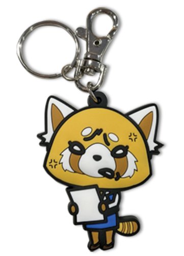 Aggretsuko - Irritated Pvc Keychain, an officially licensed Aggretsuko product at B.A. Toys.