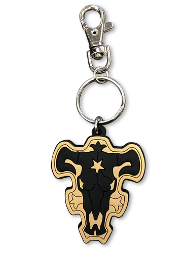 Black Clover - The Black Bulls Cloak Pvc Keychain, an officially licensed product in our Black Clover Key Chains department.