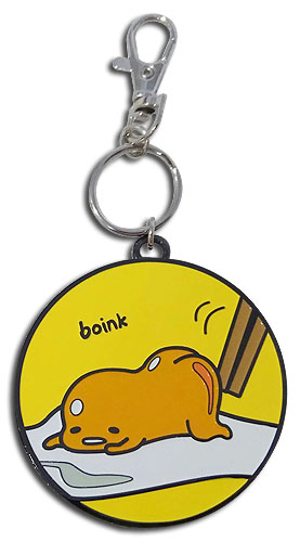 Gudetama - Boink Metal Keychain, an officially licensed product in our Gudetama Key Chains department.