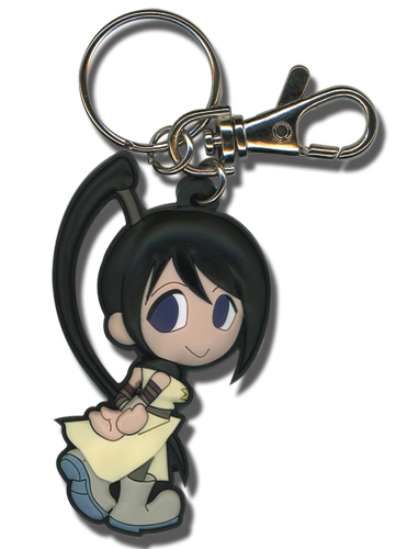Soul Eater Tsubaki Sd Pvc Keychain, an officially licensed product in our Soul Eater Key Chains department.