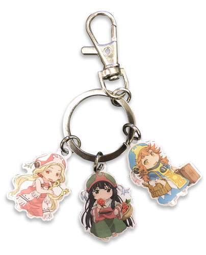 Hakumei & Mikochi - Group Multi-Charms Keychain, an officially licensed product in our Hakumei & Mikochi Key Chains department.