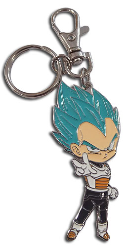 Dragon Ball Super - Sd Ssgss Vegeta Metal Keychain, an officially licensed product in our Dragon Ball Super Key Chains department.