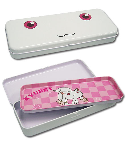Madoka Magica Kyubey Tin Pencil Case, an officially licensed product in our Madoka Magica Pencil Cases department.