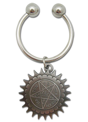 Black Butler Pentagram Metal Keychain, an officially licensed product in our Black Butler Key Chains department.