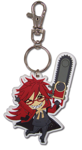 Black Butler Grell Pvc Keychain, an officially licensed Black Butler product at B.A. Toys.