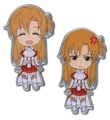 Sword Art Online Happy & Angry Asuna Pinset, an officially licensed product in our Sword Art Online Pins & Badges department.