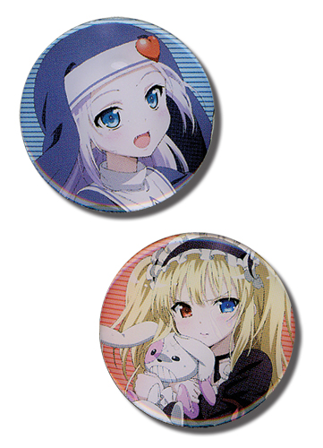 Haganai - Kobato & Maria Pin Set, an officially licensed product in our Haganai Pins & Badges department.