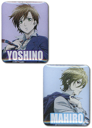 Blast Of Tempest - Mahiro & Yoshino Pin Set, an officially licensed product in our Blast Of Tempest Pins & Badges department.