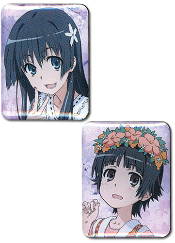 A Certain Scientific Railgun - Saten & Uiharu Pin Set, an officially licensed product in our A Certain Scientific Railgun Pins & Badges department.