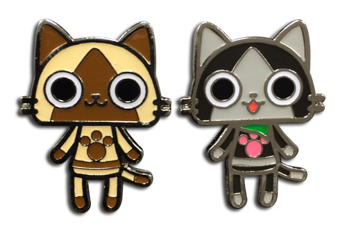 Monster Hunter - Airou & Merarou Metal Pins, an officially licensed product in our Monster Hunter Pins & Badges department.