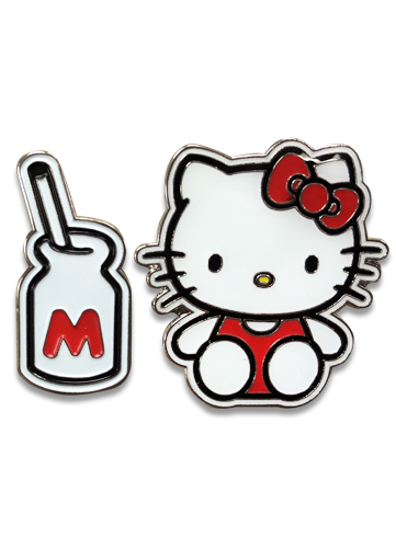 Hello Kitty - Lovely Hello Kitty Enamel Pin Set, an officially licensed product in our Hello Kitty Pins & Badges department.