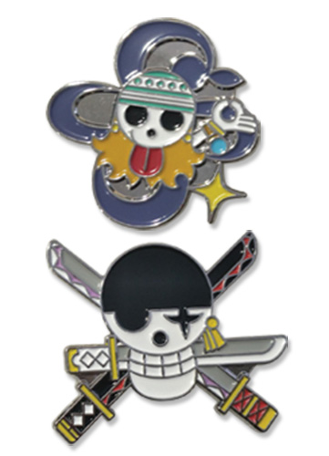 One Piece - Nami & Zoro Pin Set 1.5'', an officially licensed product in our One Piece Pins & Badges department.