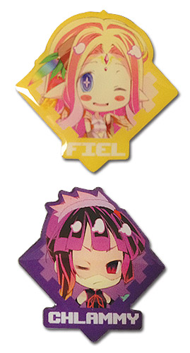 No Game No Life - Chlammy & Fiel Metal Pin, an officially licensed product in our No Game No Life Pins & Badges department.