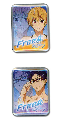 Free! 2 - Nagisa & Rei Pin Set, an officially licensed product in our Free! Pins & Badges department.