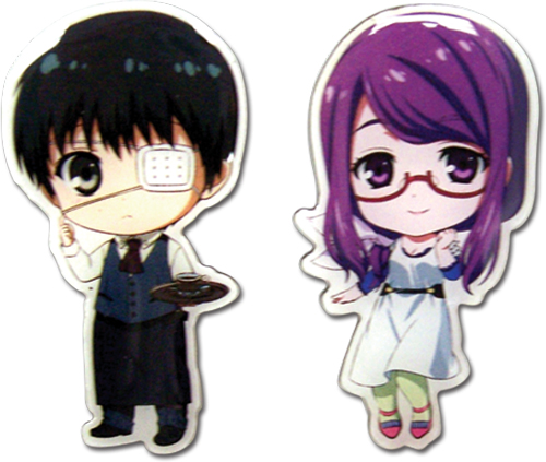 Tokyo Ghoul - Kaneki & Rize Sd Pin, an officially licensed product in our Tokyo Ghoul Pins & Badges department.