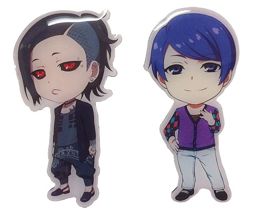 Tokyo Ghoul - Tsukiyama & Uita Sd Pin, an officially licensed product in our Tokyo Ghoul Pins & Badges department.