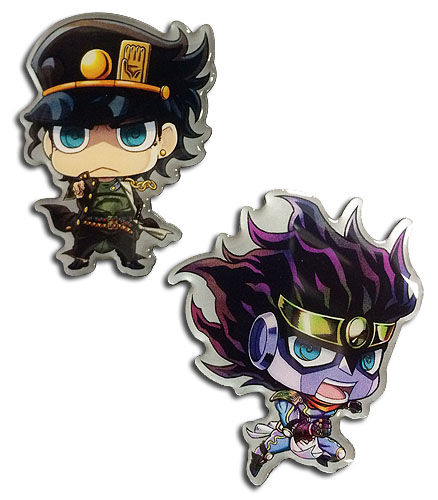 Jojo's Bizzare Adventure - Jotaro & Star Platinum Sd Pin, an officially licensed product in our Jojo'S Bizarre Adventure Pins & Badges department.