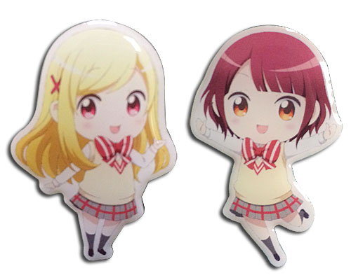 Yamada Kun And The Seven Witches - Urara & Milabi Pins, an officially licensed product in our Yamada-Kun And The Seven Witches Pins & Badges department.