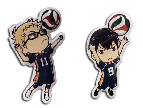 Haikyu!! - Tobin & Kei Pins, an officially licensed product in our Haikyu!! Pins & Badges department.