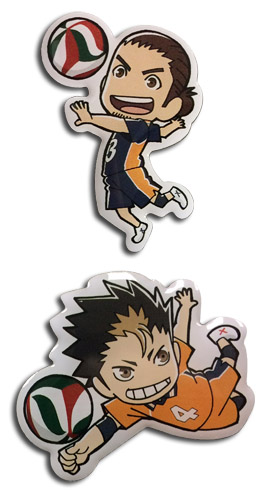Haikyu!! - Yu & Asahi Pins, an officially licensed product in our Haikyu!! Pins & Badges department.