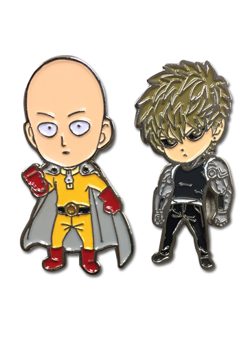 One Punch Man - Saitama & Genos Pins, an officially licensed product in our One-Punch Man Pins & Badges department.