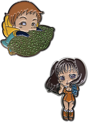 The Seven Deadly Sins - King & Diane Pins, an officially licensed product in our The Seven Deadly Sins Pins & Badges department.