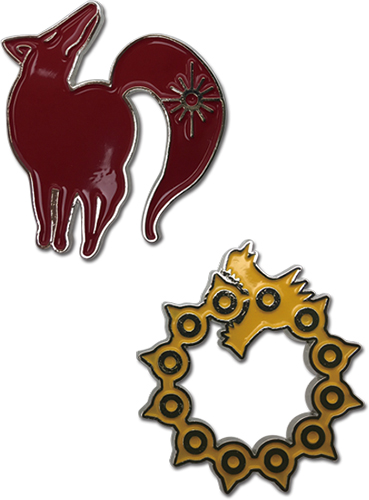 The Seven Deadly Sins - Sin Of Wrath & Sin Of Greed Pins, an officially licensed product in our The Seven Deadly Sins Pins & Badges department.
