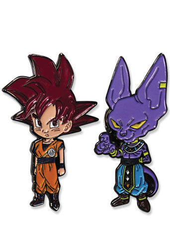 Dragon Ball Super - Ssg Goku & Beerus Pins, an officially licensed product in our Dragon Ball Super Pins & Badges department.