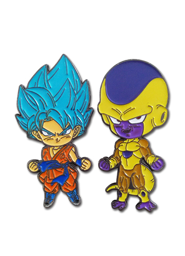 Dragon Ball Super - Ssgss Goku & Golden Frieza Pins, an officially licensed product in our Dragon Ball Super Pins & Badges department.