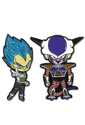 Dragon Ball Super - Ssgss Vegeta & Frieza Pins, an officially licensed product in our Dragon Ball Super Pins & Badges department.