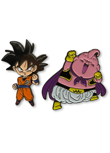 Dragon Ball Super - Goku & Buu Pin Set, an officially licensed product in our Dragon Ball Super Pins & Badges department.