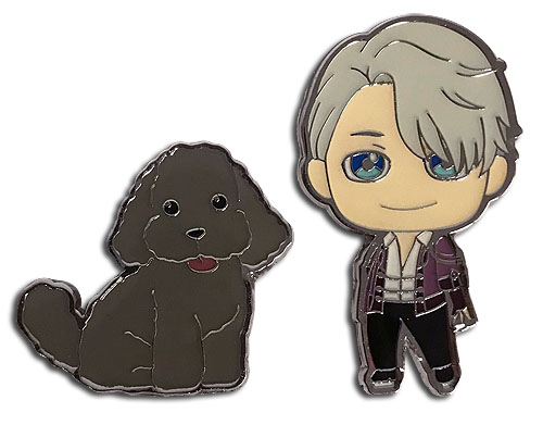 Yuri On Ice!!! - Victor & Makkachin Pins, an officially licensed product in our Yuri!!! On Ice Pins & Badges department.