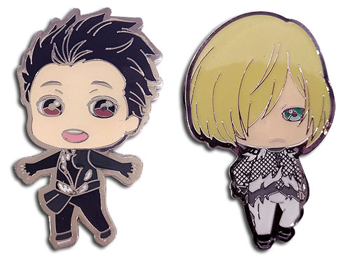 Yuri On Ice!! - Yuri & Yurio Pins, an officially licensed product in our Yuri!!! On Ice Pins & Badges department.