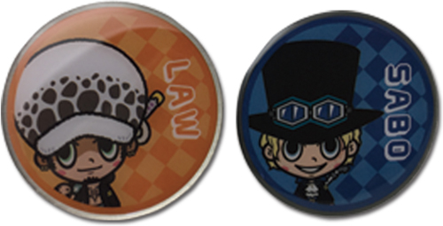 One Piece - Law & Sabo Pins, an officially licensed product in our One Piece Pins & Badges department.