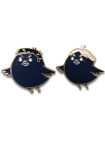 Haikyu!! - Sawamura Crow & Sugawara Crow Pins, an officially licensed product in our Haikyu!! Pins & Badges department.